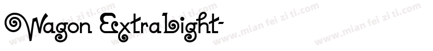 Wagon ExtraLight字体转换